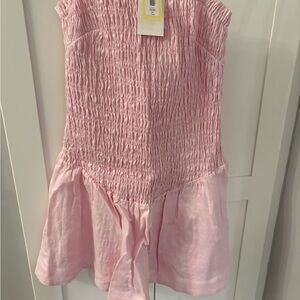 Wilfred Junior Pink Smocked Dress Size small